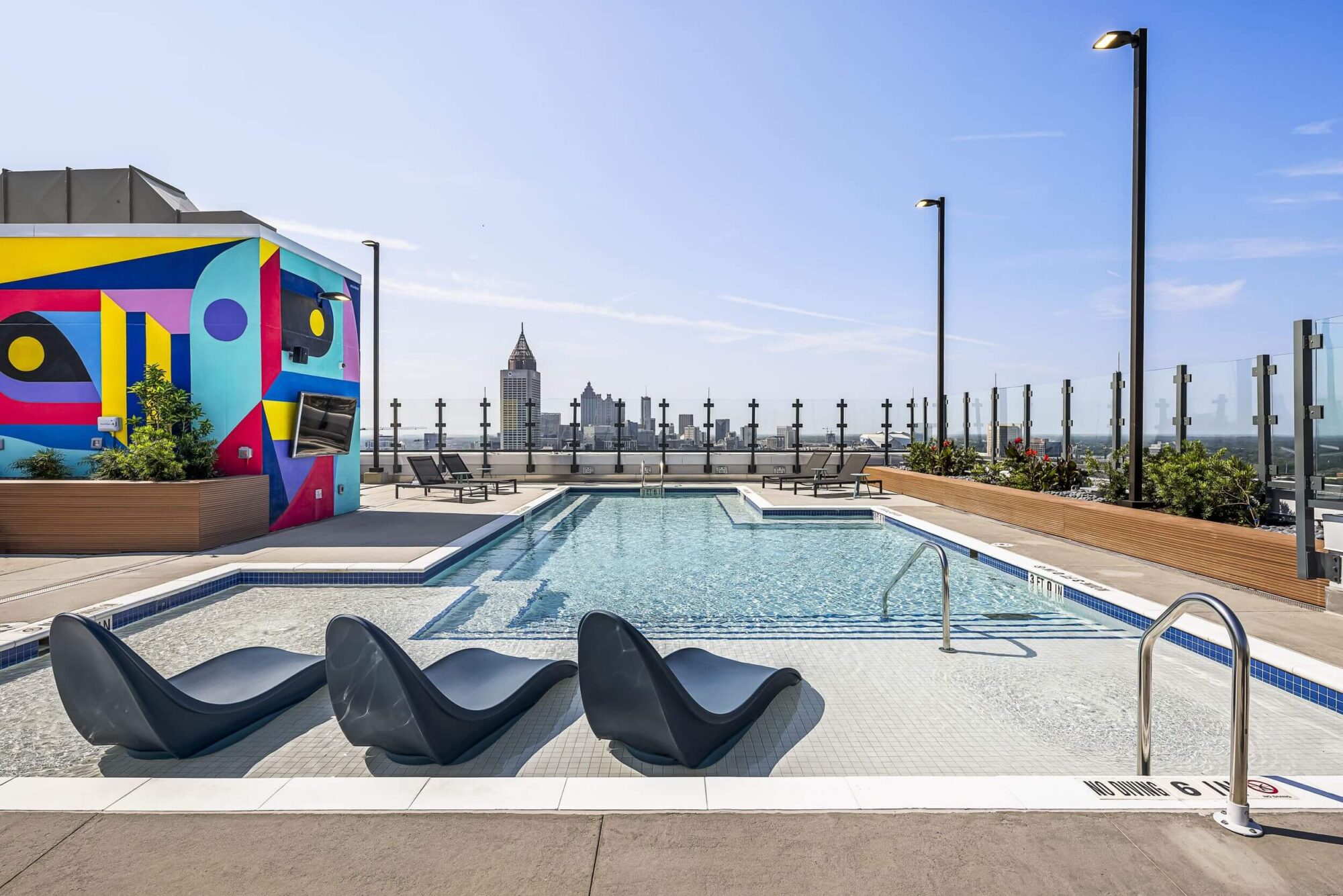 Exterior pool view of Kinetic